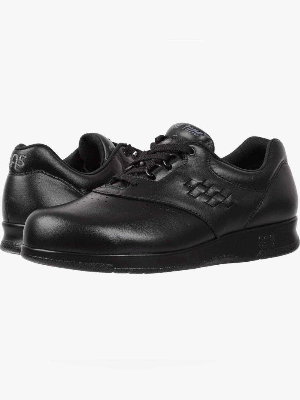 SAS Free Time Black Leather Comfort Walking Shoes Made in USA Women’s Size 9